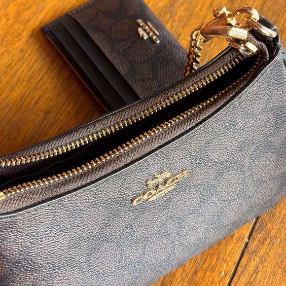 Coach Black and Brown Clutch and Wristlet Set - Picture 2 of 3